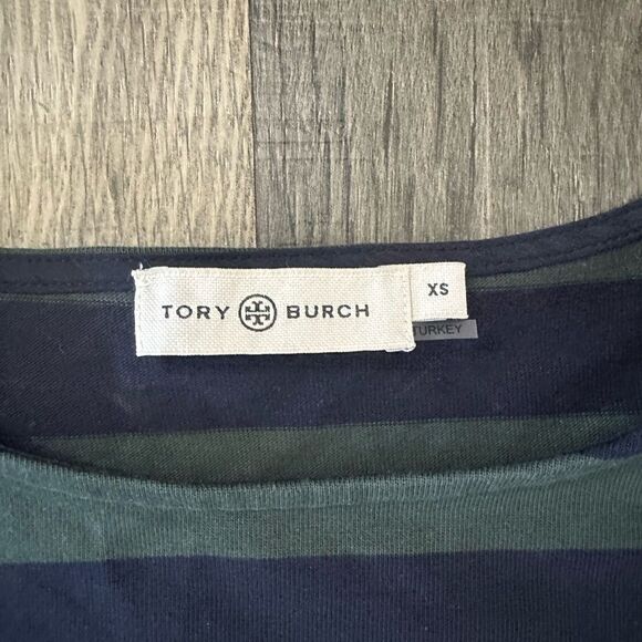 WOMENS TORY BURCH S STRIPED JERSEY T-SHIRT DRESS SIZE XS - Picture 4 of 5